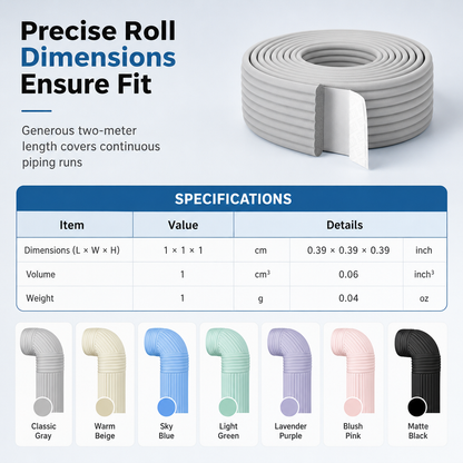 📢 Last Day Buy 1 Get 1 Free 💥Adhesive Pipe Insulation Wrap Outdoor Winter Anti Freeze Thermal Foam Sleeve for Water and Solar Pipes