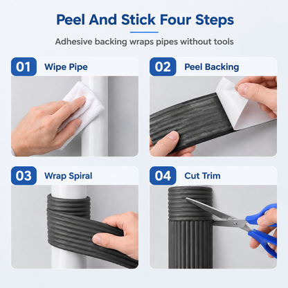 📢 Last Day Buy 1 Get 1 Free 💥Adhesive Pipe Insulation Wrap Outdoor Winter Anti Freeze Thermal Foam Sleeve for Water and Solar Pipes