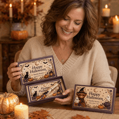 Animated Halloween pen gift box reveal